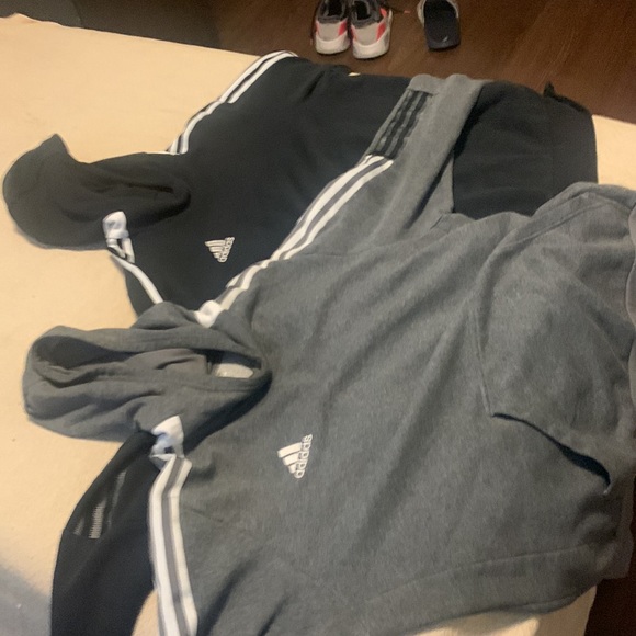 Two Authentic Adidas hoodies Used Good condition - Picture 4 of 8